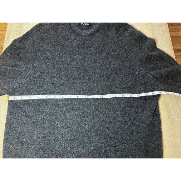 Naadam The Original Cashmere Crewneck Sweater Gray Men's Large - Picture 4 of 7